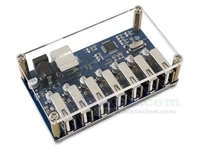 DC 5V USB2.0 USB-HUB Splitter 1-IN-7 50MB/S Data Adapter Board